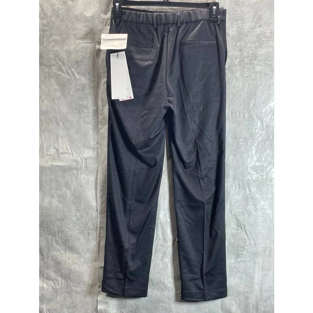 CALVIN KLEIN Men's Dark Grey Knit Slim-Fit Flat Front Suit Separate Pants SZ 30