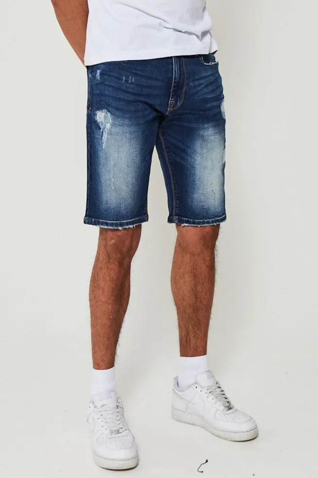 Camley Denim Short - Mid Blue