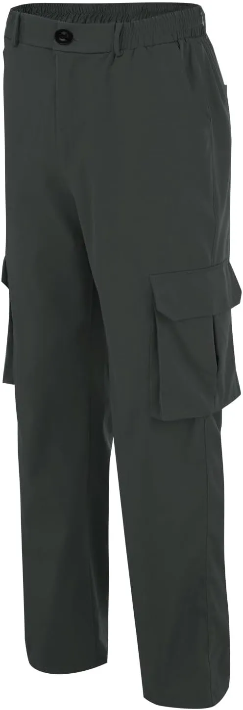 Camo Cargo Pants for Men Loose Fit Casual Lightweight Straight Cargo Sweatpants with Pockets Outdoor Hiking Joggers