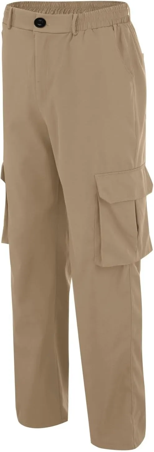Camo Cargo Pants for Men Loose Fit Casual Lightweight Straight Cargo Sweatpants with Pockets Outdoor Hiking Joggers
