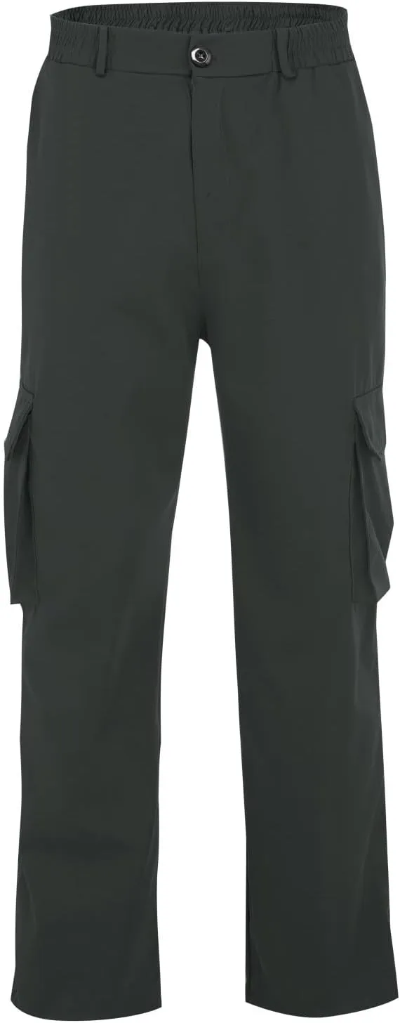 Camo Cargo Pants for Men Loose Fit Casual Lightweight Straight Cargo Sweatpants with Pockets Outdoor Hiking Joggers