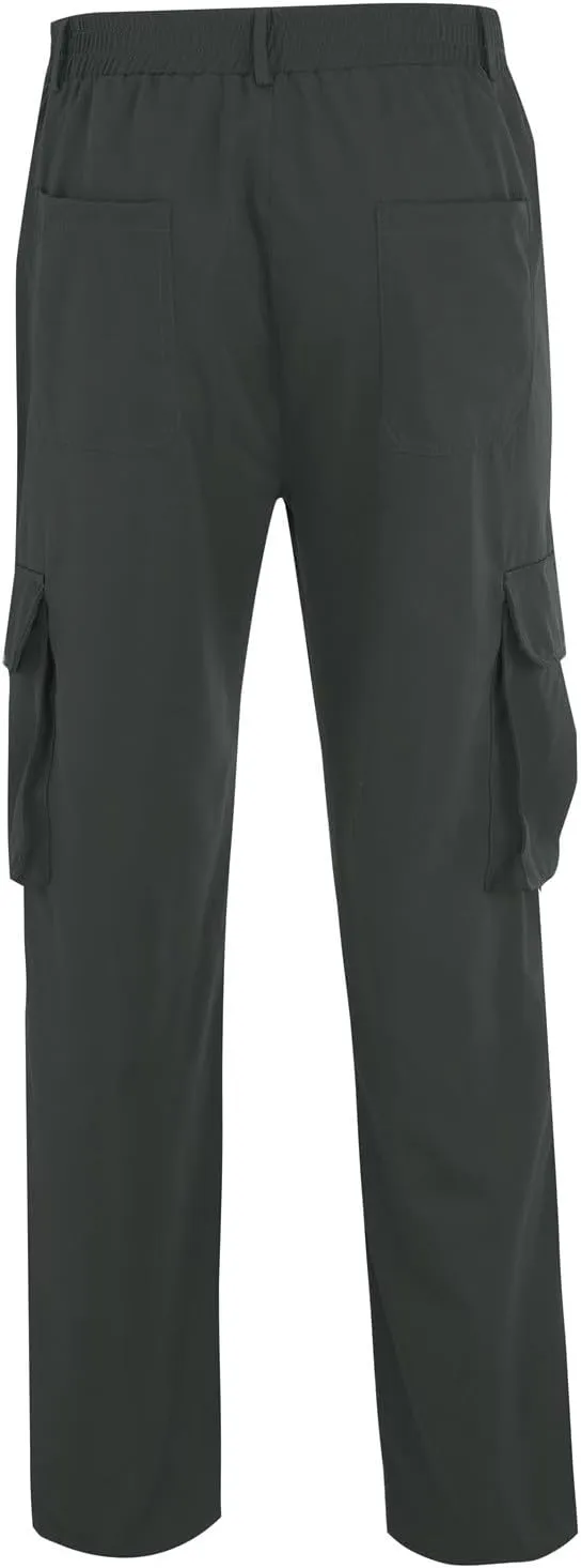 Camo Cargo Pants for Men Loose Fit Casual Lightweight Straight Cargo Sweatpants with Pockets Outdoor Hiking Joggers