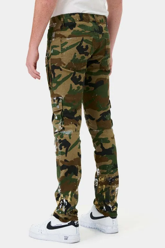 Camouflage Five Pocket Cargo Pants