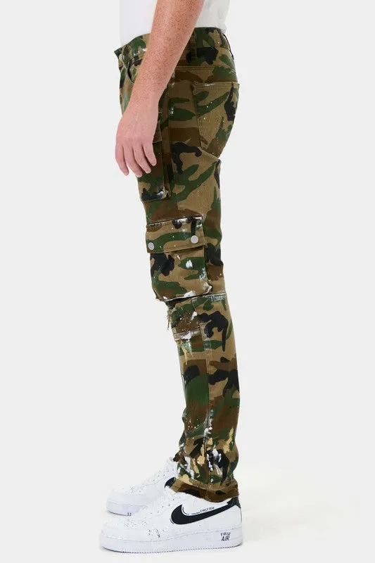 Camouflage Five Pocket Cargo Pants