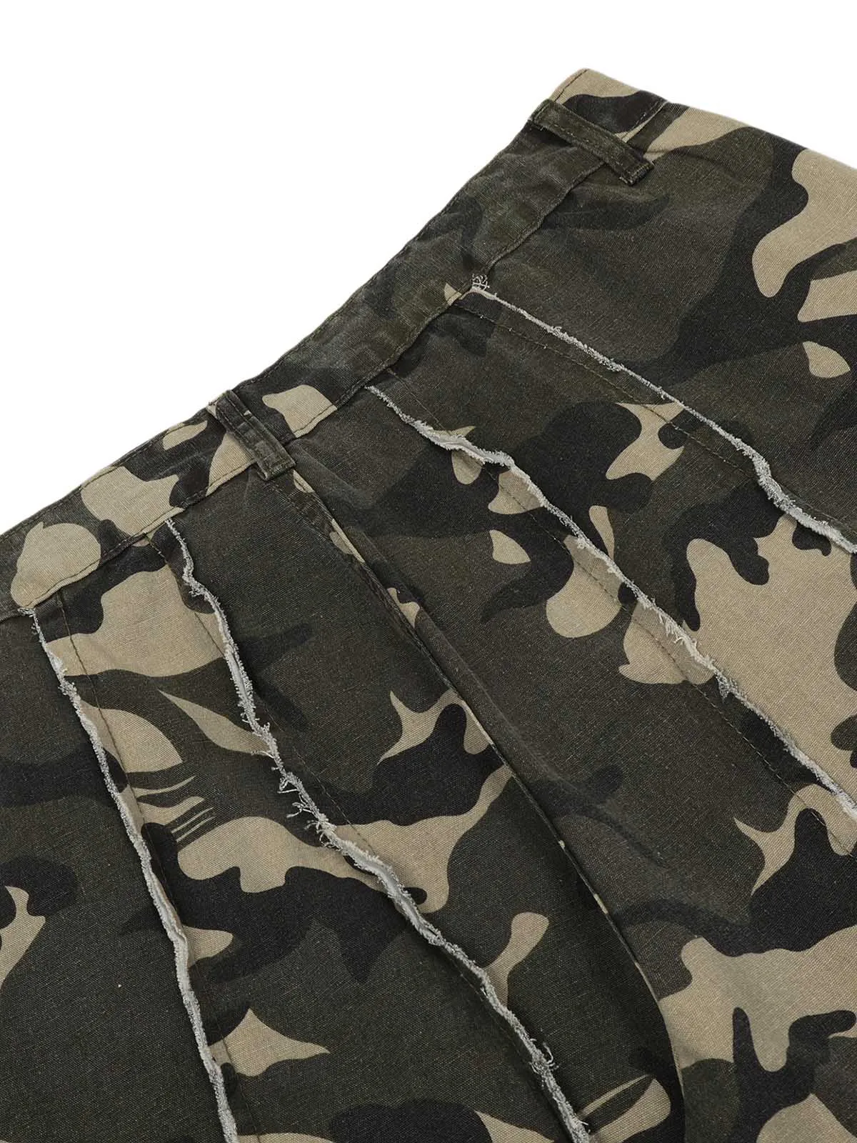 Camouflage Multi Pocket Patched Cargo Pants