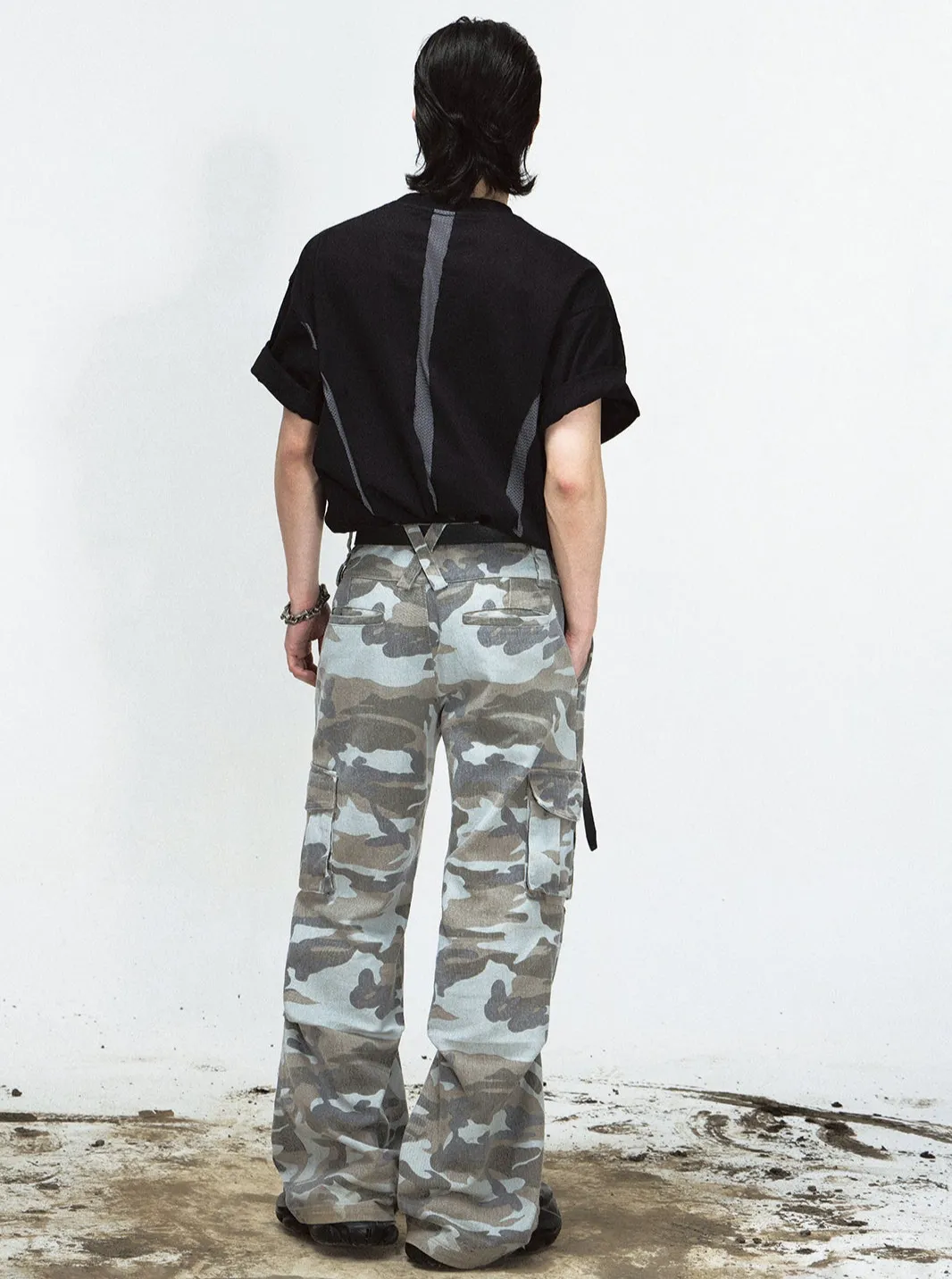 Camouflage Stained Cargo Pants