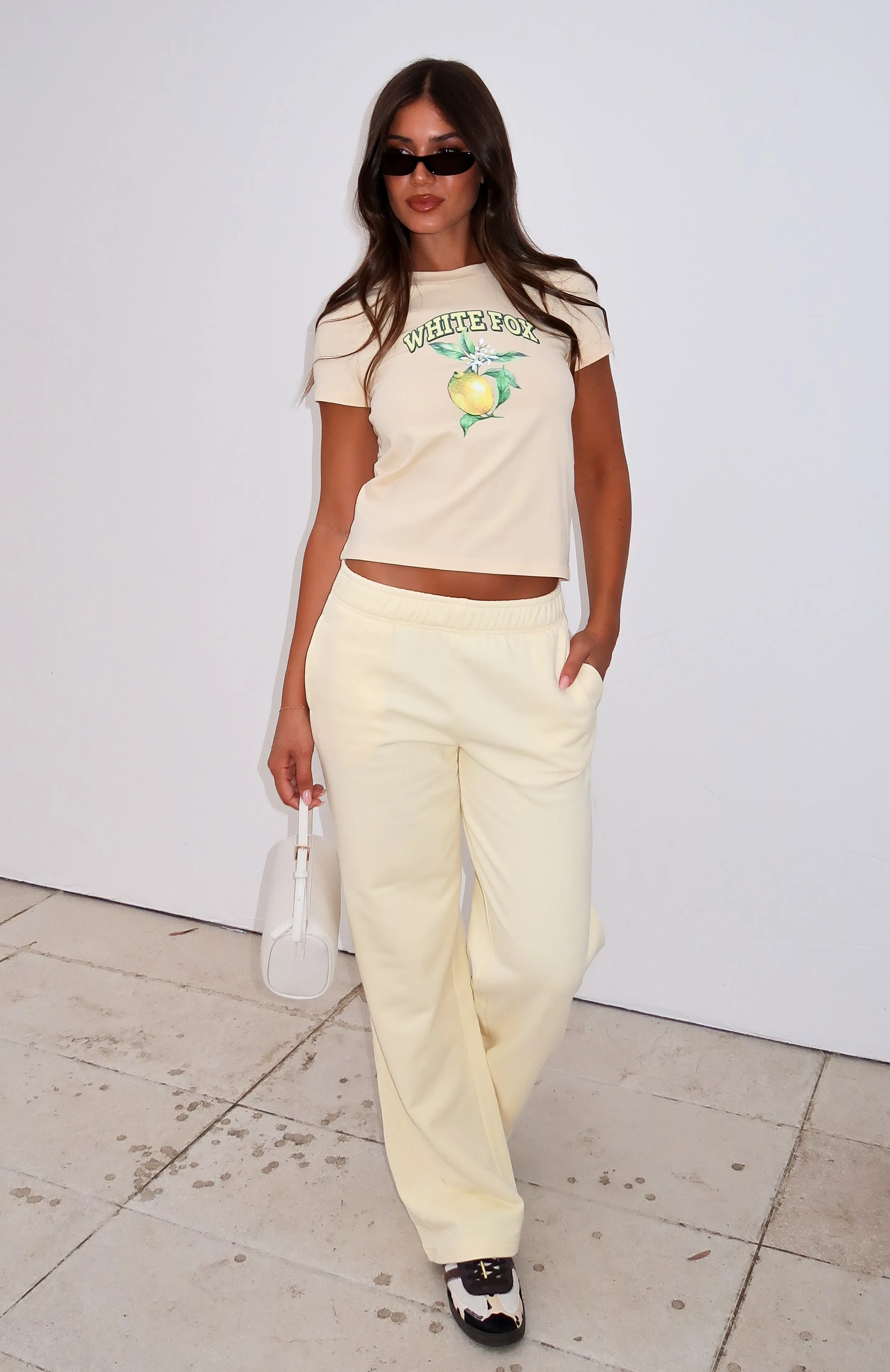 Can't Sleep Wide Leg Sweatpants Butter