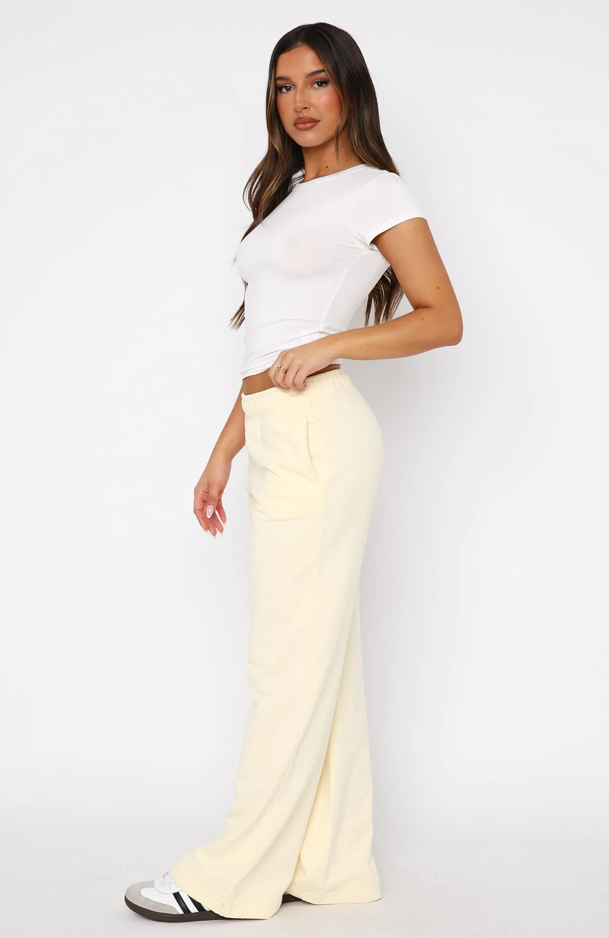 Can't Sleep Wide Leg Sweatpants Butter