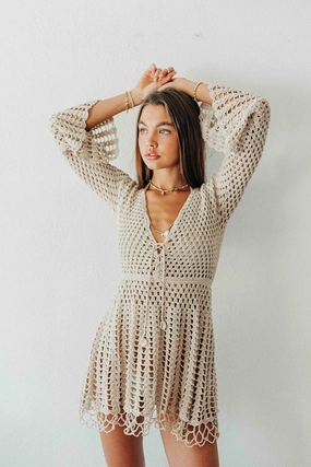 This Crochet Dress is Everything Elegant Outline Versatile Wear