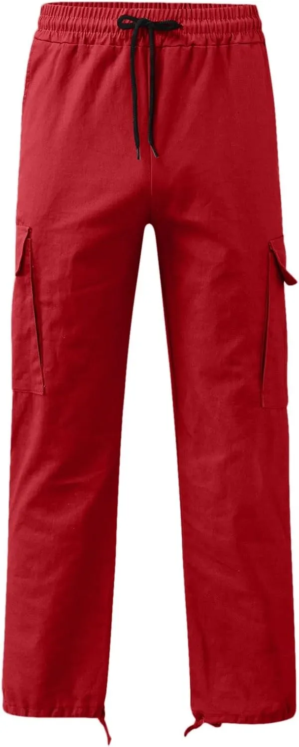 Cargo Pants for Men Baggy Casual Wild Work Joggers Athletic Pants Hiking Trousers Outdoor Wearing Track Pants with Pockets