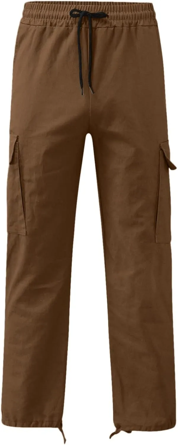 Cargo Pants for Men Baggy Casual Wild Work Joggers Athletic Pants Hiking Trousers Outdoor Wearing Track Pants with Pockets