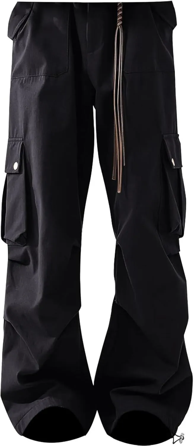 Cargo Pants for Men Relaxed Fit Cargo Pant Mens Flex Waist Khaki Pants Men's Thermal Fleece Lined Jeans Men Khaki Pants Relaxed Fit Mens Pants with Zipper Pockets Mens Non Wrinkle Casual Pants