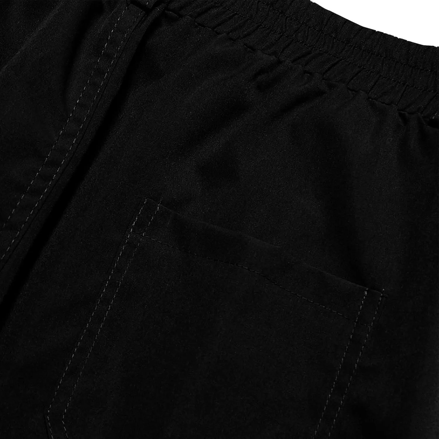 Cargo Pants for Men Relaxed Fit Stretch Construction Work Pants Elastic Waist Ripstop Outdoor Hiking Pants 6 Pockets