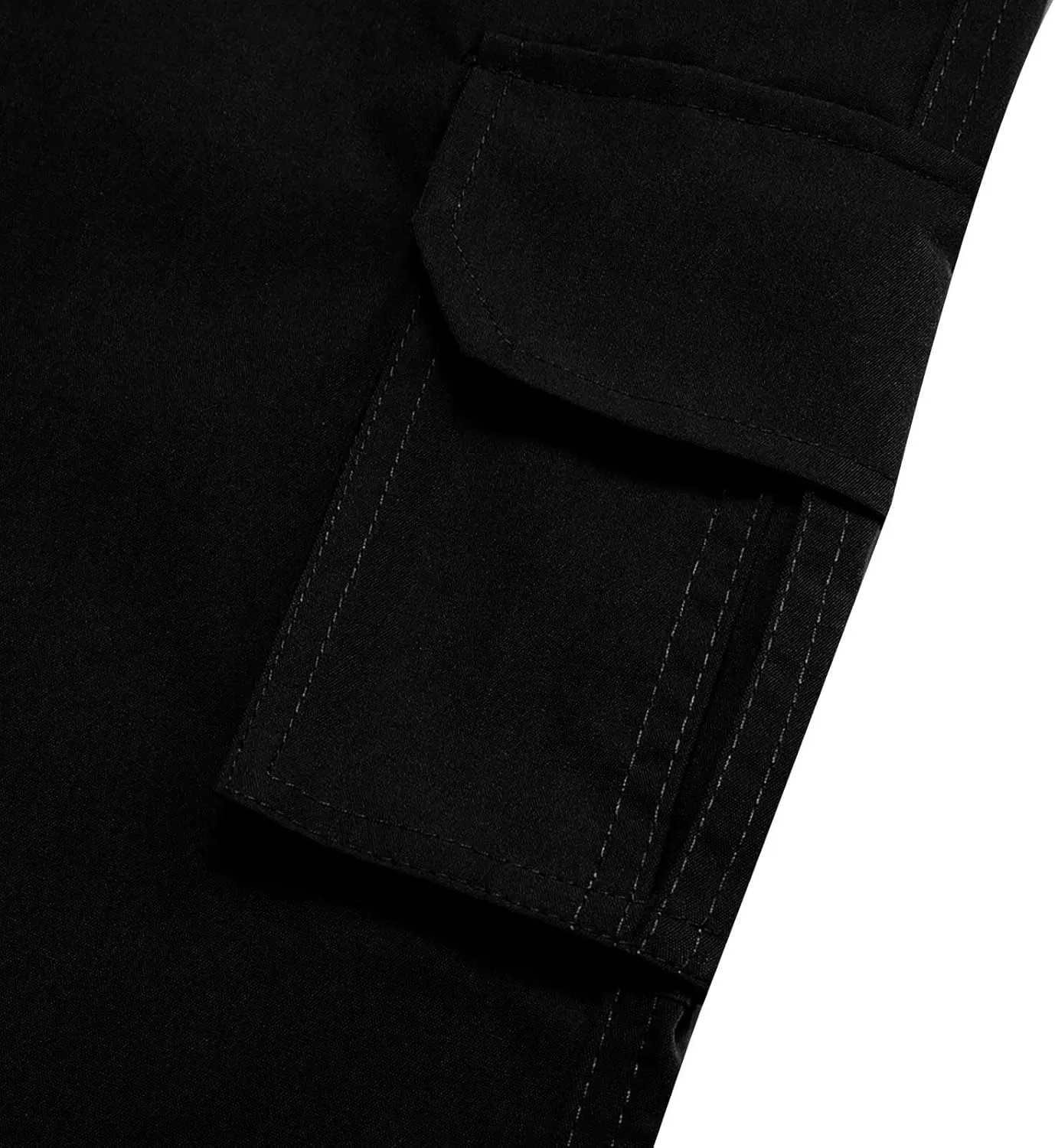 Cargo Pants for Men Relaxed Fit Stretch Construction Work Pants Elastic Waist Ripstop Outdoor Hiking Pants 6 Pockets