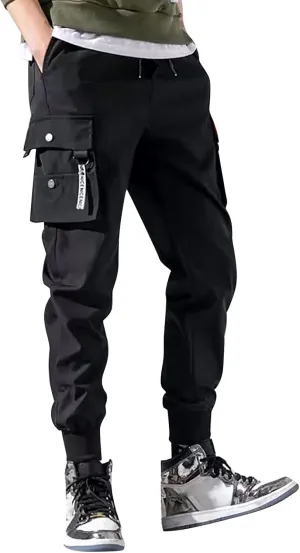 Cargo Pants for Men, Streetwear Hip Hop Pants Cargo Joggers Men Casual Active Sports Sweatpants for Men Women Unisex