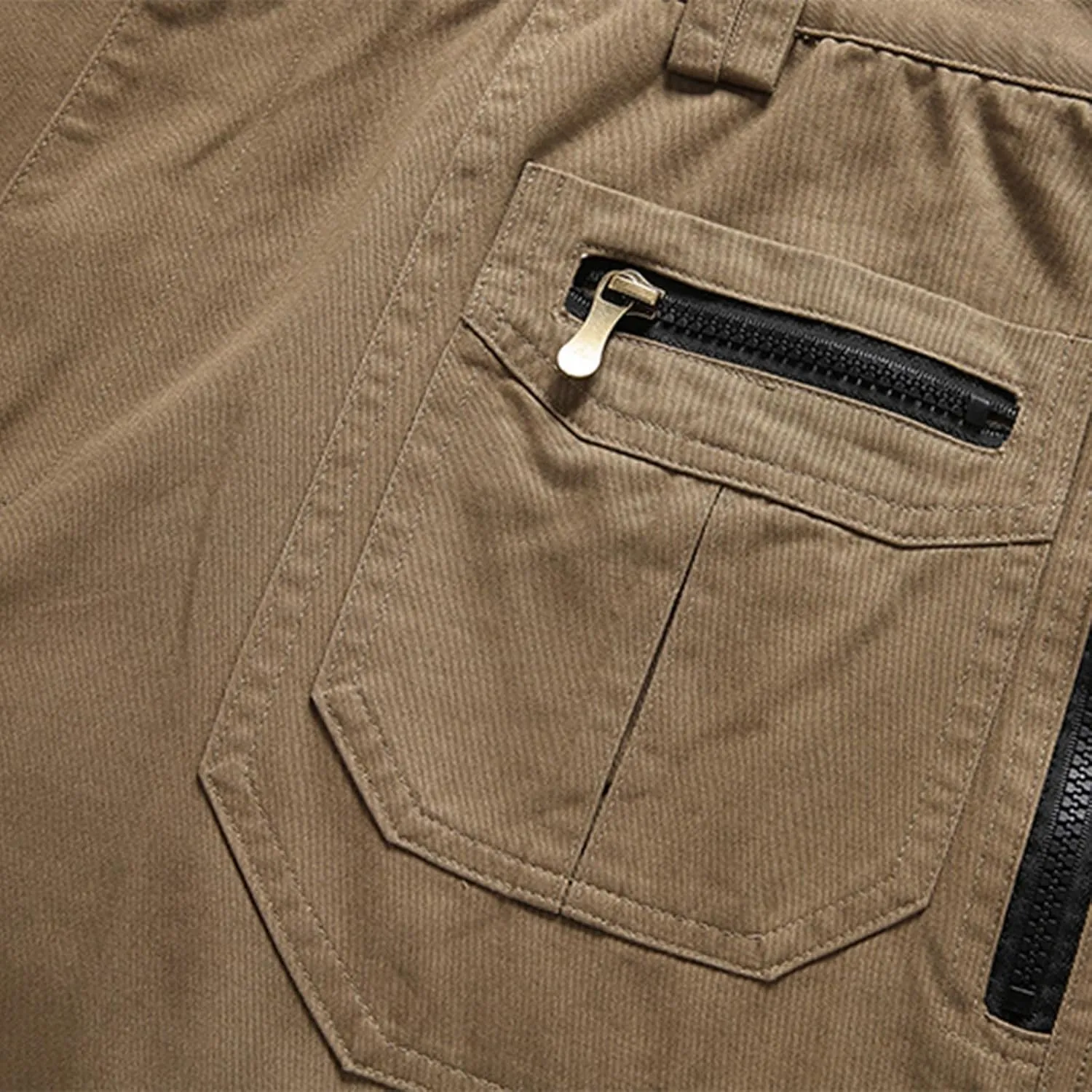 Cargo Pants for Men Stretch Ripstop Straight Leg Work Hiking Pants Utility Outdoor Trousers with Zipper Pockets