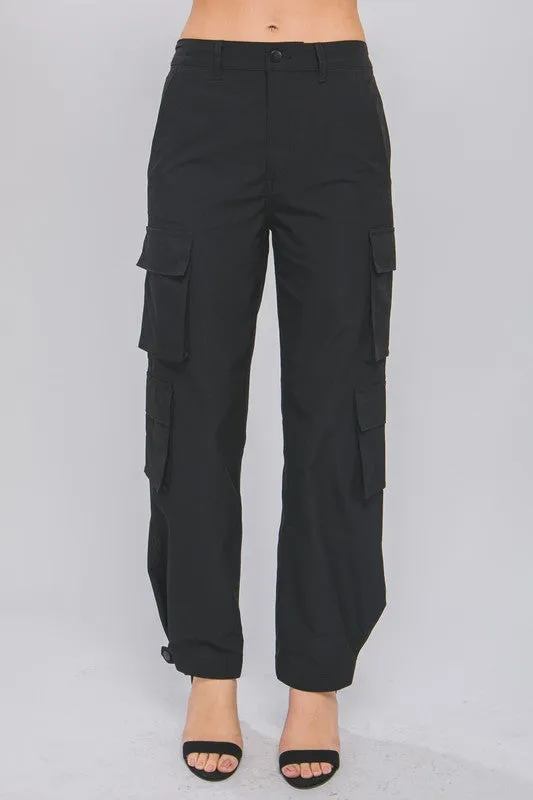 Cargo Pants With Snap Button