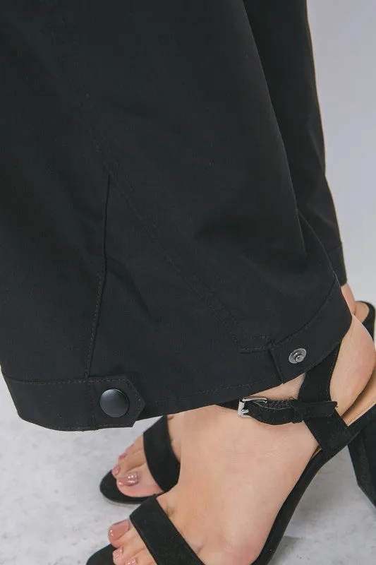 Cargo Pants With Snap Button