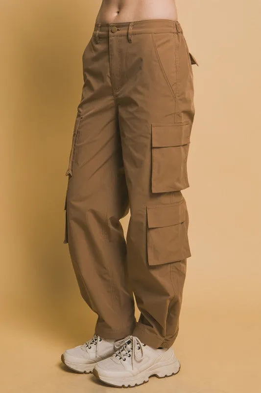 Cargo Pants With Snap Button