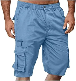 Cargo Shorts for Men Casual Bermuda Shorts Loose Hiking Shorts Outdoor Beach Running Athletic Shorts