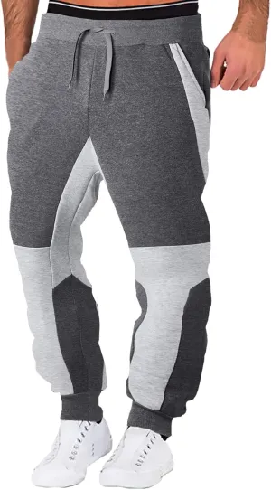 Cargo Sweatpants for Men Baggy Joggers Warm Fleece Heavyweight Gym Athletic Running Track 5 Pocket Winter Sweat Pants