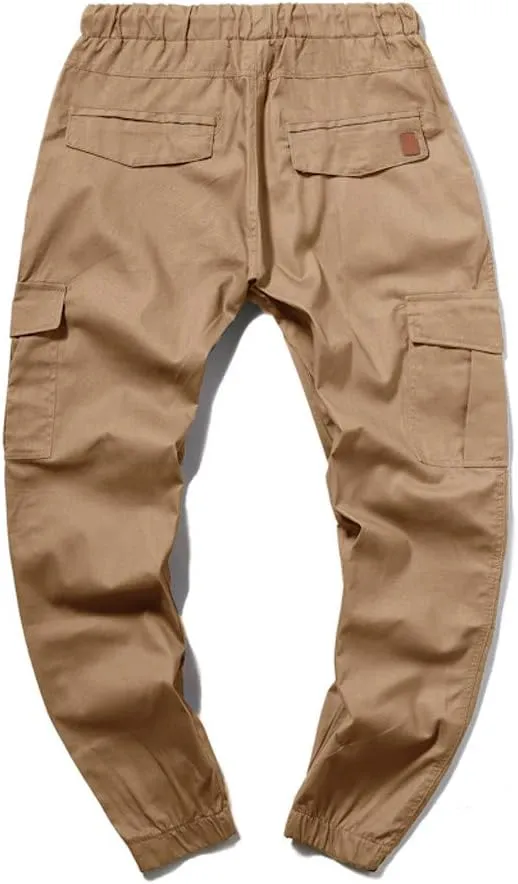 Cargo Sweatpants for Men Big and Tall Fit Cargo Pants for Men Stretch Men's Slim Fit Fleece Pants Winter Big and Tall