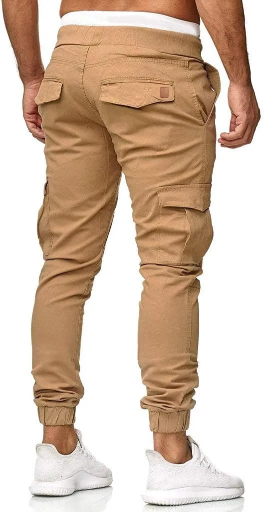 Cargo Sweatpants for Men Big and Tall Fit Cargo Pants for Men Stretch Men's Slim Fit Fleece Pants Winter Big and Tall