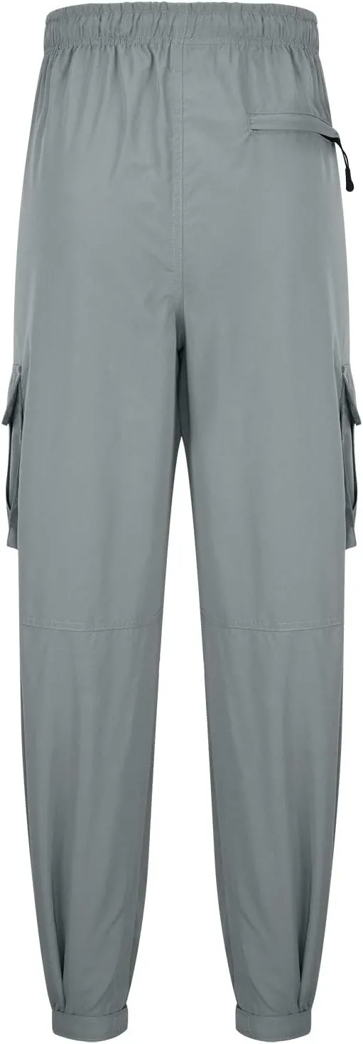 Cargo Sweatpants for Men Casual Fitness Drawstring Cargo Pants Workout Joggers Trousers Outdoor with Mutil Pockets