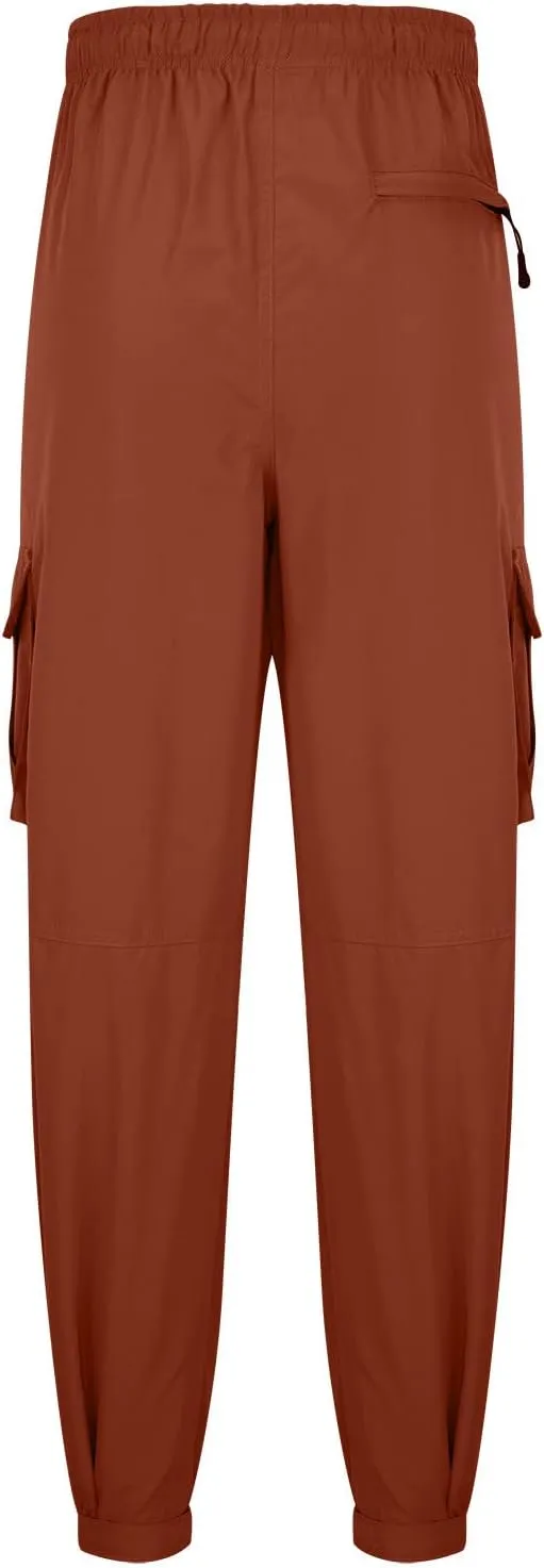 Cargo Sweatpants for Men Casual Fitness Drawstring Cargo Pants Workout Joggers Trousers Outdoor with Mutil Pockets