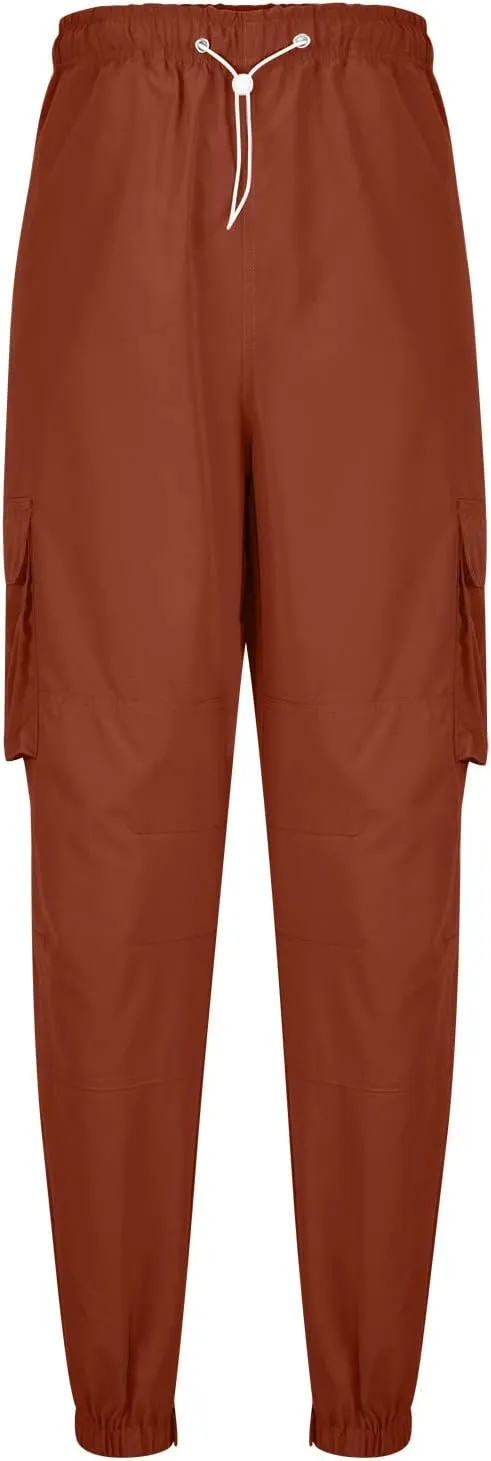 Cargo Sweatpants for Men Casual Fitness Drawstring Cargo Pants Workout Joggers Trousers Outdoor with Mutil Pockets