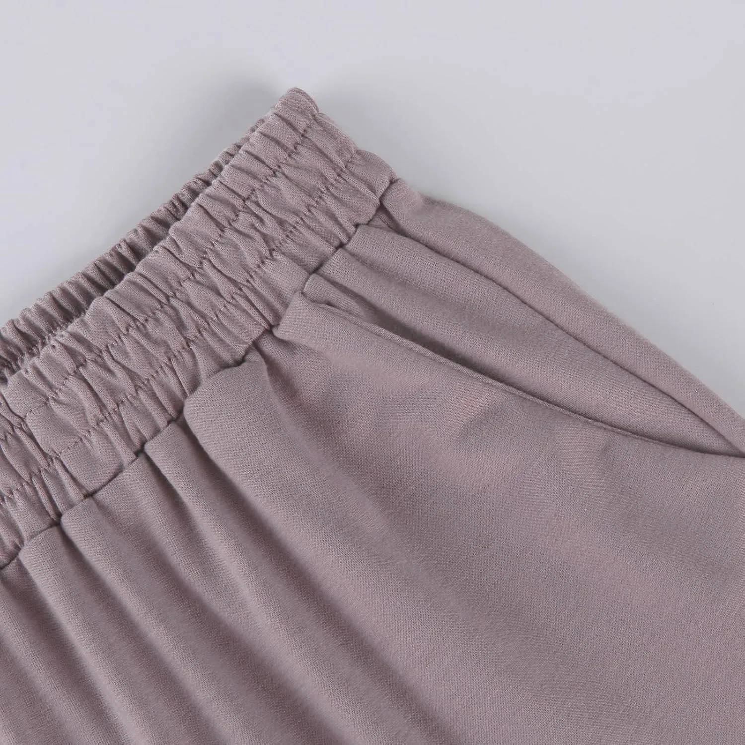 Cargo Sweatpants Women Wide Leg High Waisted Fleece Sweat Pants with Multi Pockets Lounge Casual Joggers Pants