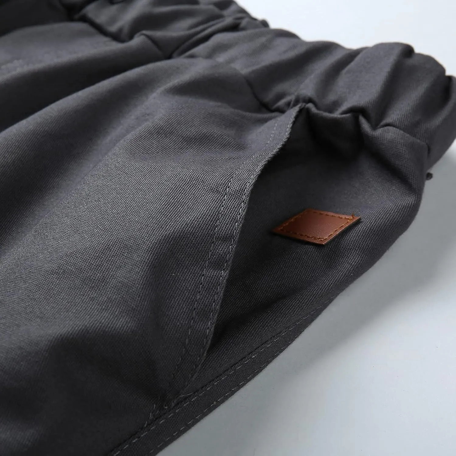 Cargo Trousers for Men Golf Track Pant 2023 Men's Heavyweight Cargo Fleece Sweatpants Stretch Elastic Waist Jogger
