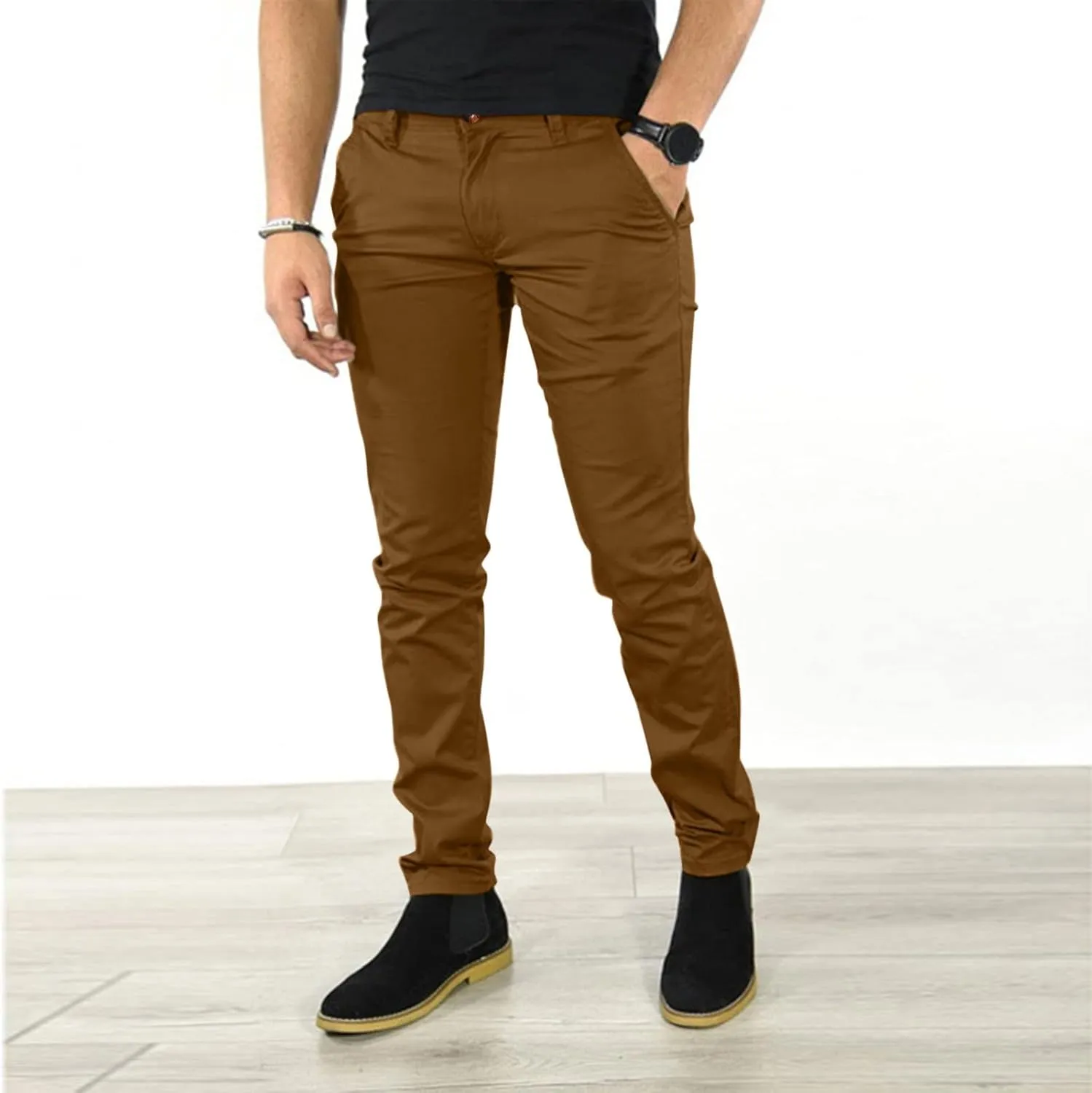 Cargo Trousers for Men Sweatpants Slim Fit Casual Fashion Tracksuit Jogging Bottoms Pockets Mens Loose Fit Jogging