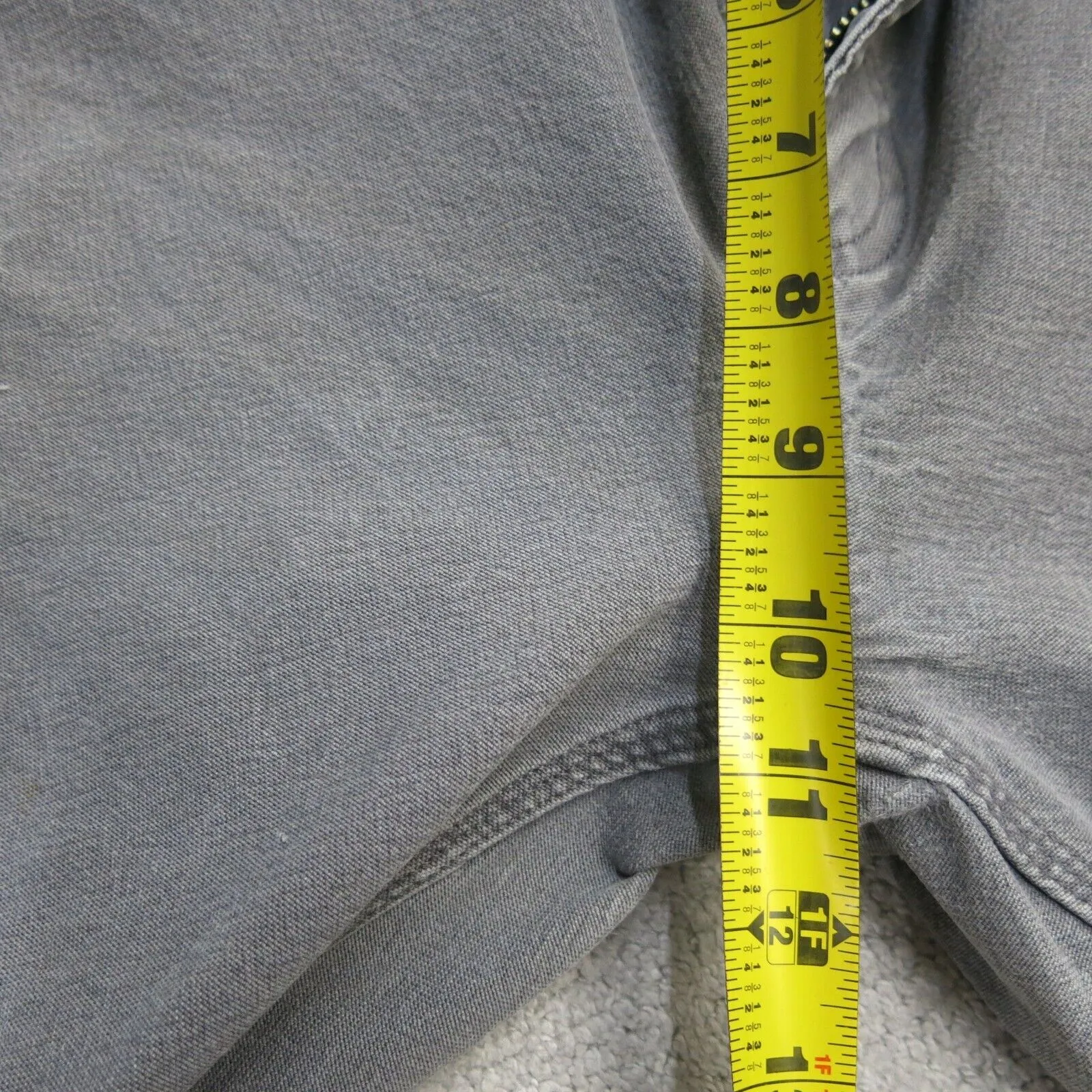 Carhartt Jeans Mens W38XL32 Gray Relaxed Fit Denim Straight Leg Outdoors
