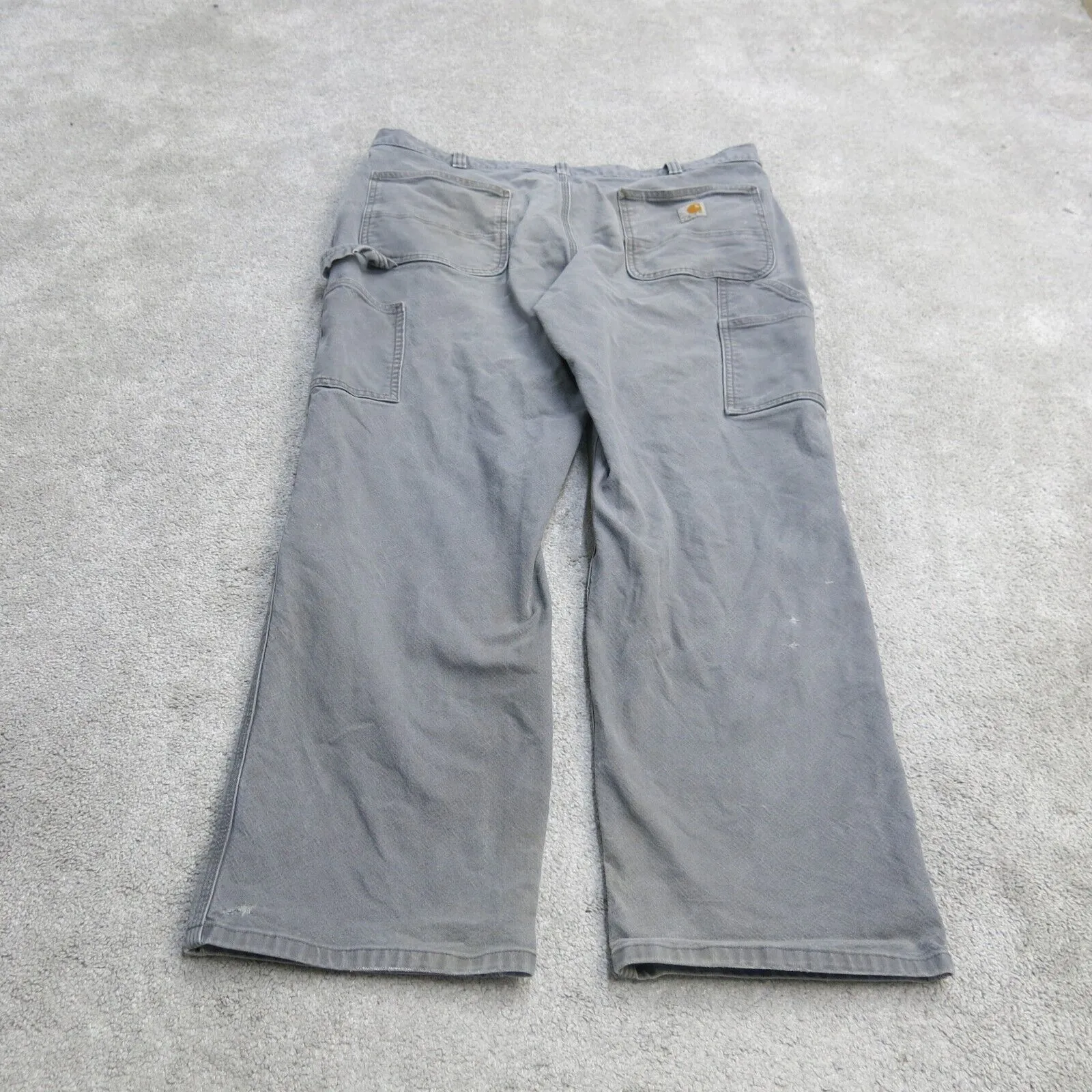 Carhartt Jeans Mens W38XL32 Gray Relaxed Fit Denim Straight Leg Outdoors