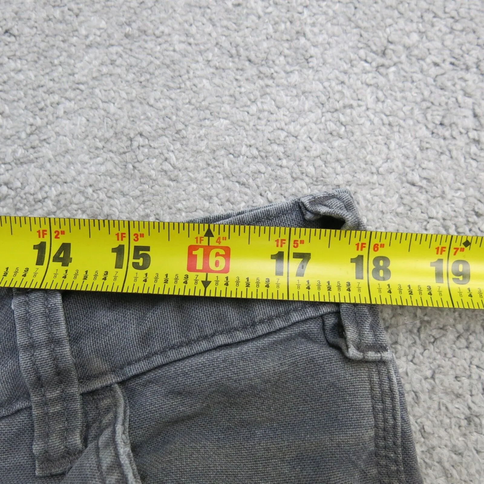 Carhartt Jeans Mens W38XL32 Gray Relaxed Fit Denim Straight Leg Outdoors