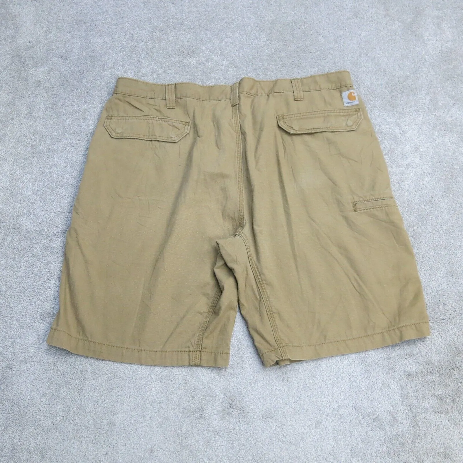 Carhartt Shorts Men 44 Khaki Relaxed Fit Chino Work Wear Outdoors Pocket Cotton