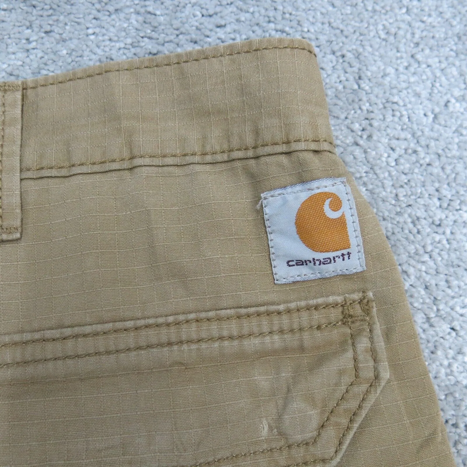 Carhartt Shorts Men 44 Khaki Relaxed Fit Chino Work Wear Outdoors Pocket Cotton