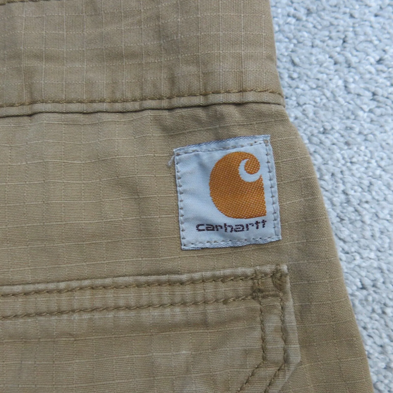 Carhartt Shorts Men 44 Khaki Relaxed Fit Chino Work Wear Outdoors Pocket Cotton