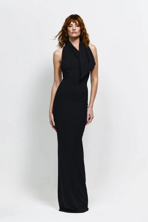 Carlson Gown Black Mermaid-Hem All Look