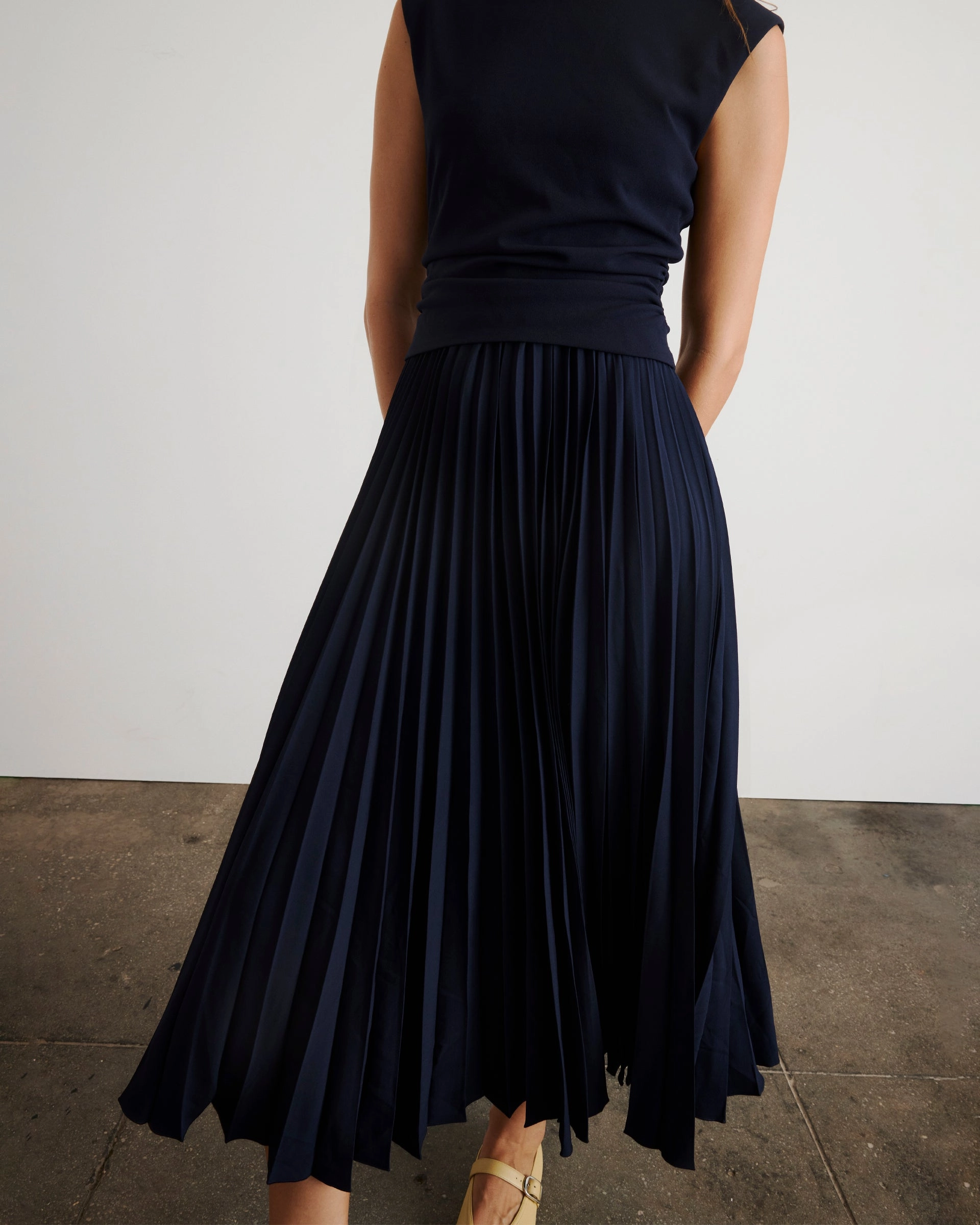 Refined Feel Layered Fabric Carly Dress