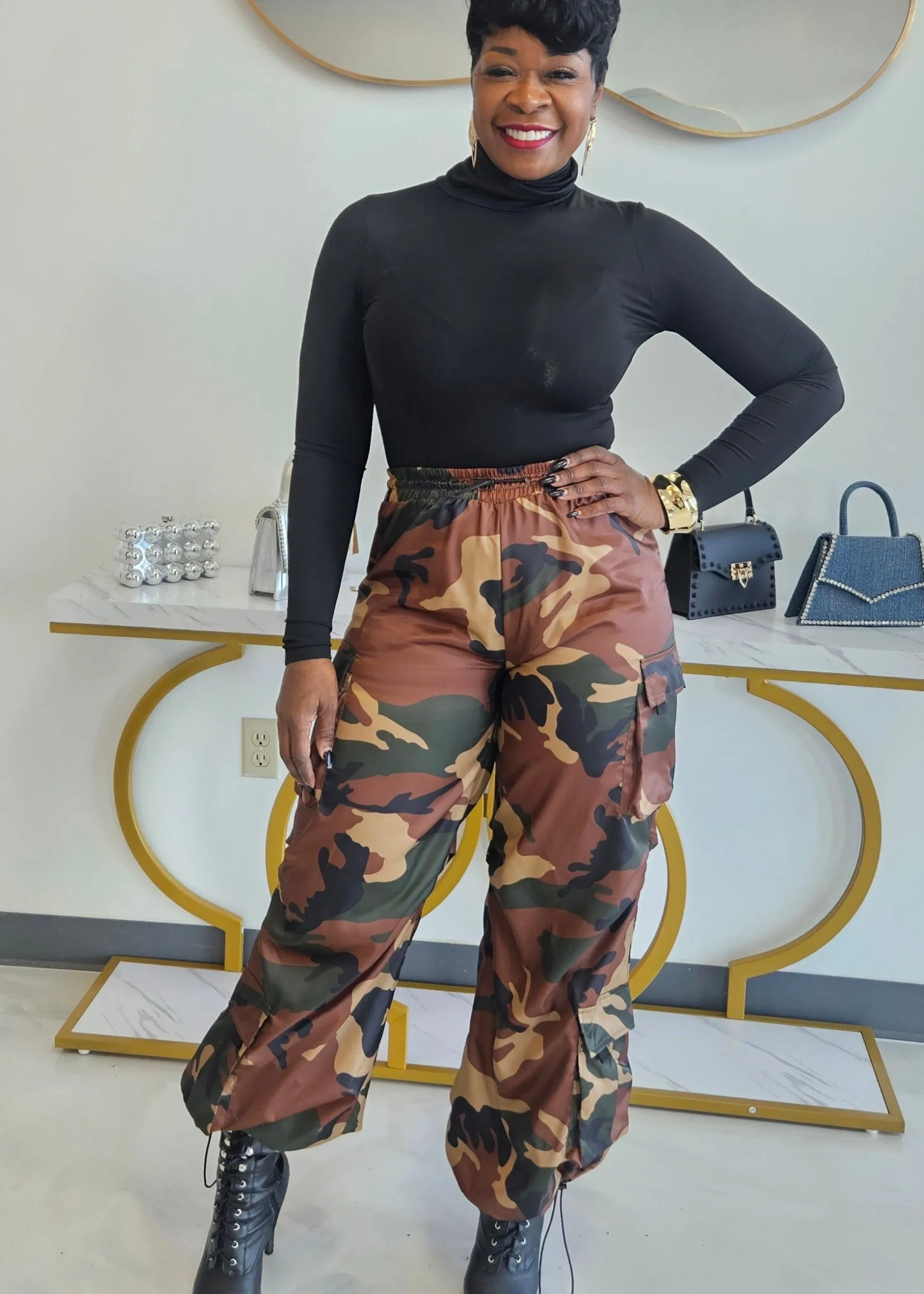 Carmella Cargo Camo Pants