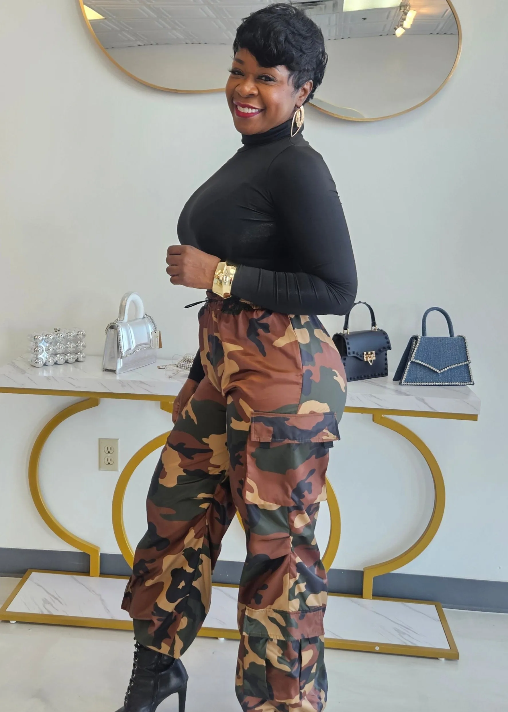 Carmella Cargo Camo Pants