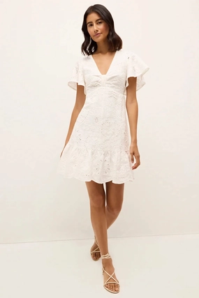 Petal Zone Trendy Fit Carmina Dress Oyster