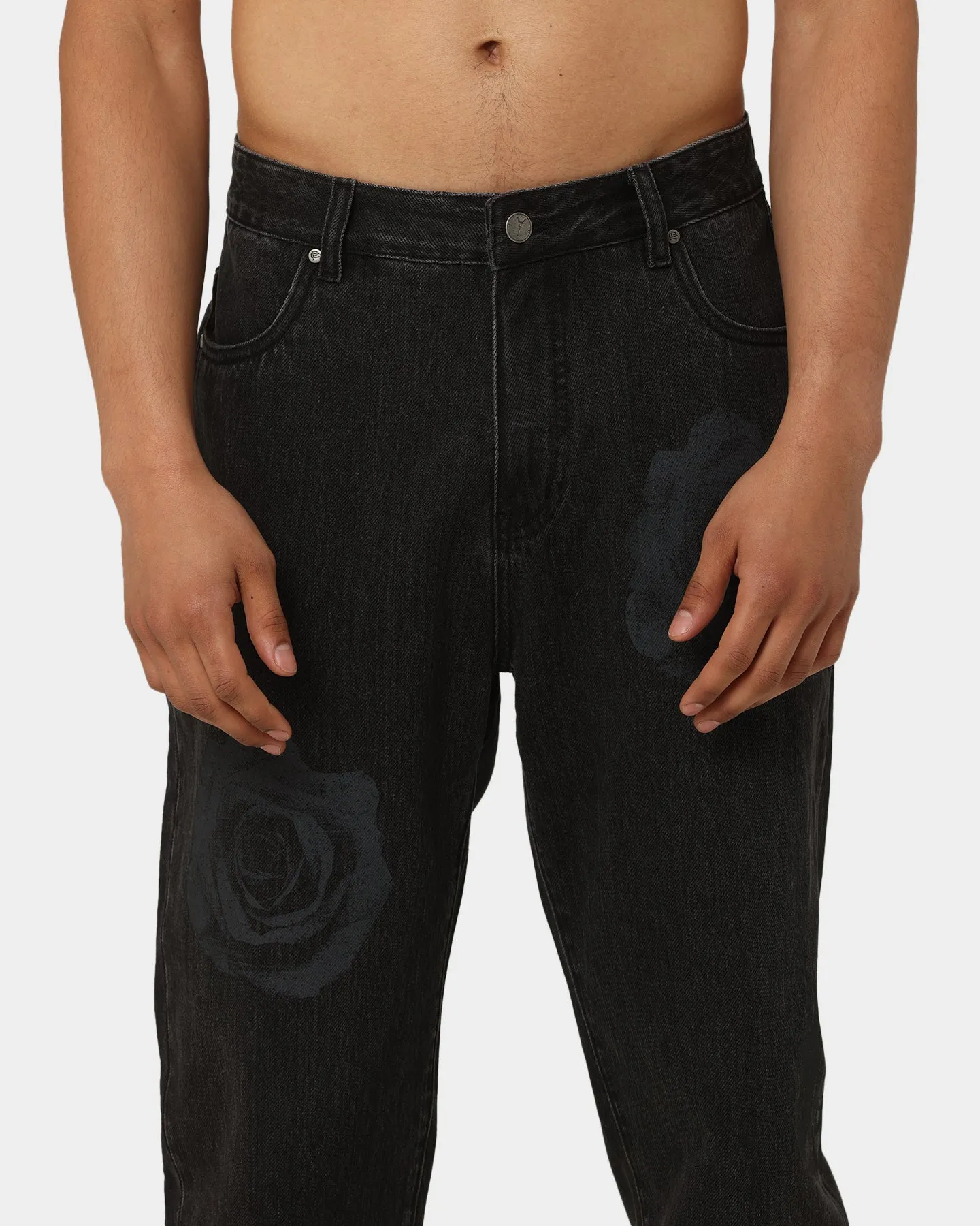Carre Rose Bunch Jeans Black