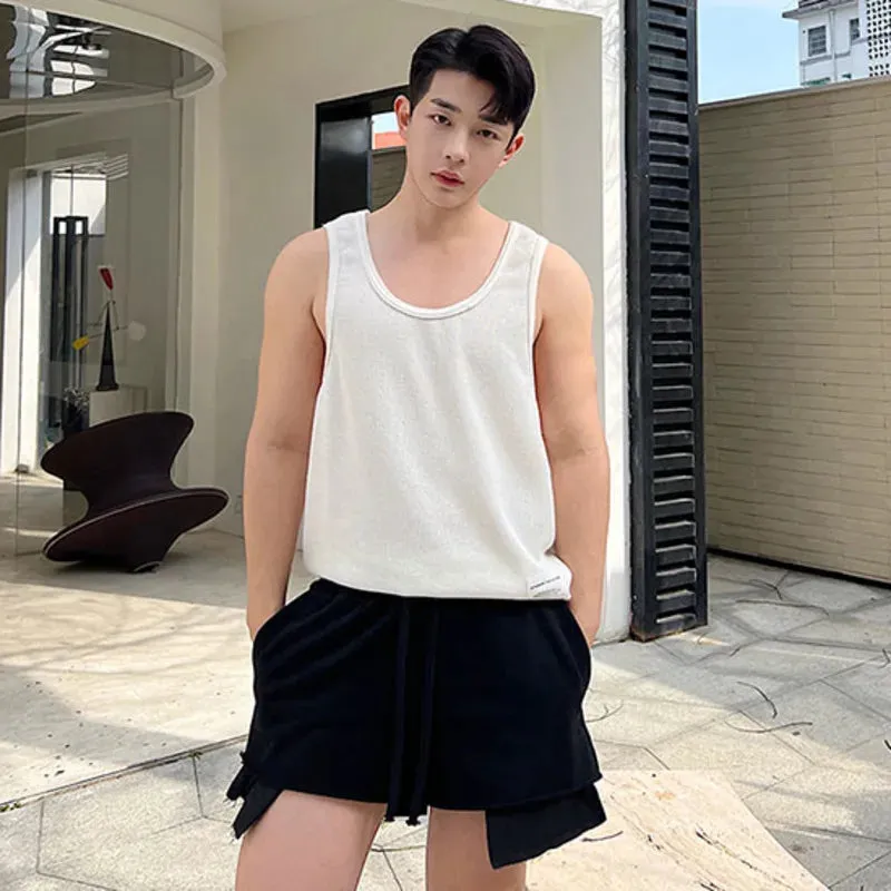 Casual Big Pockets Drawstring Shorts