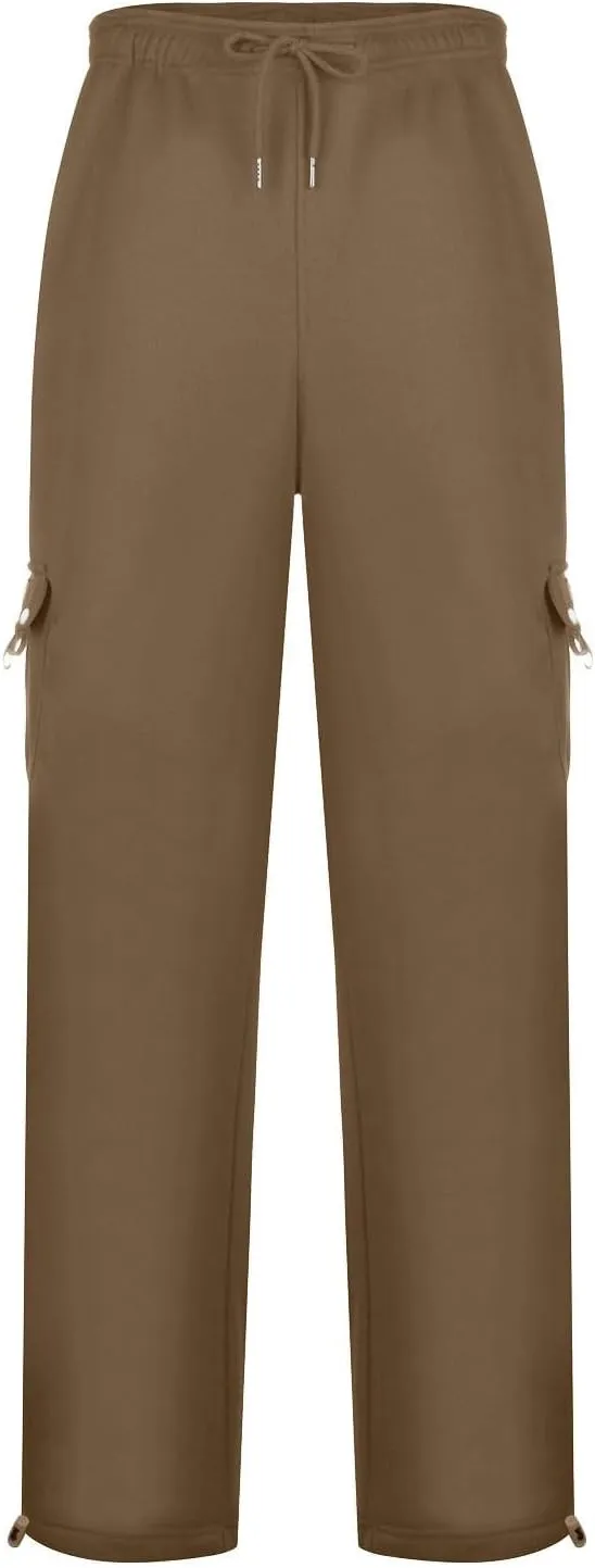 Casual Cargo Sweatpants for Men Lightweight Straight Leg Hiking Pants Comfort Outdoor Loose Jogger Pant with Pocket