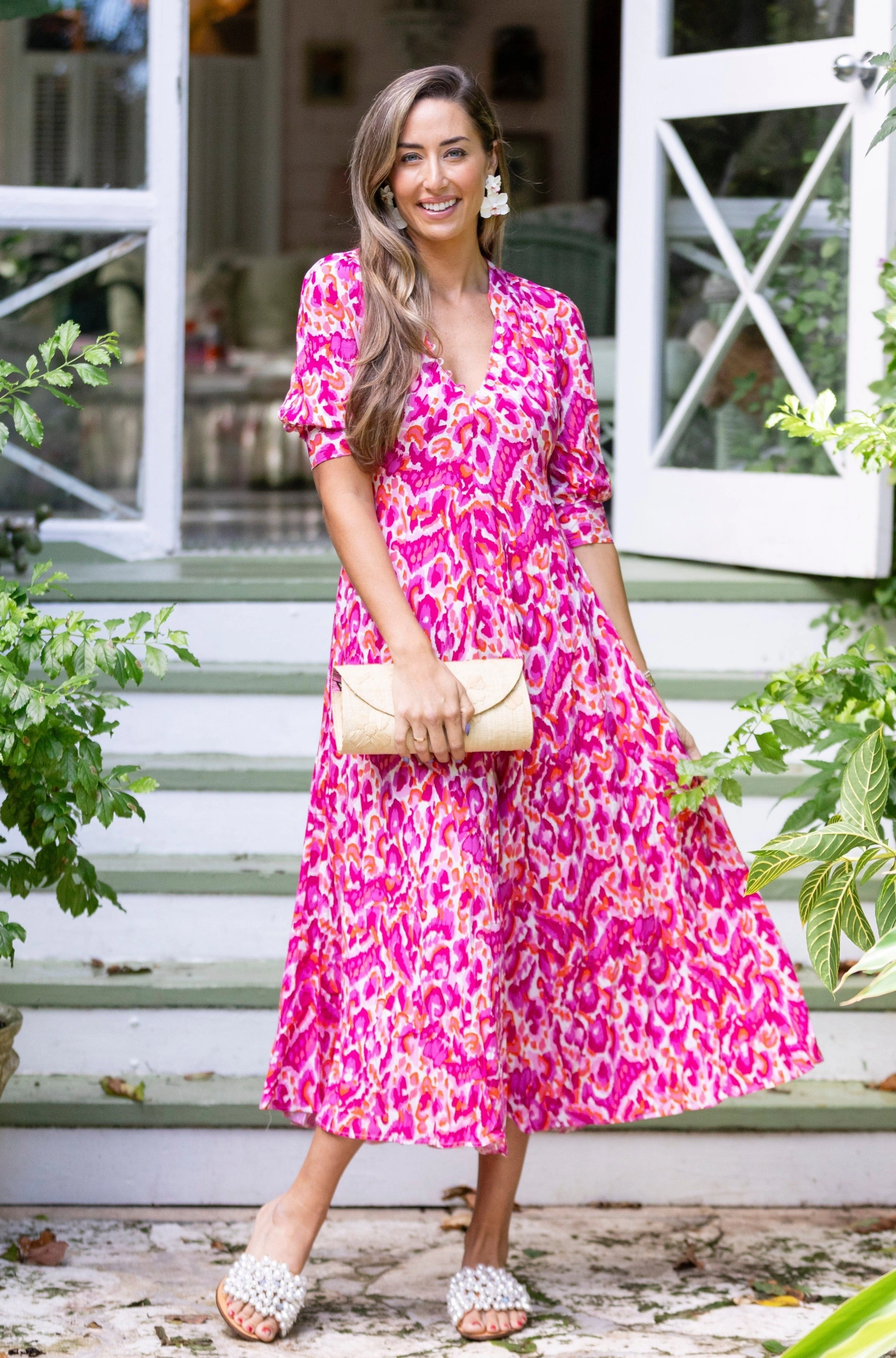 Casual-Look Daphne Dress / Magenta