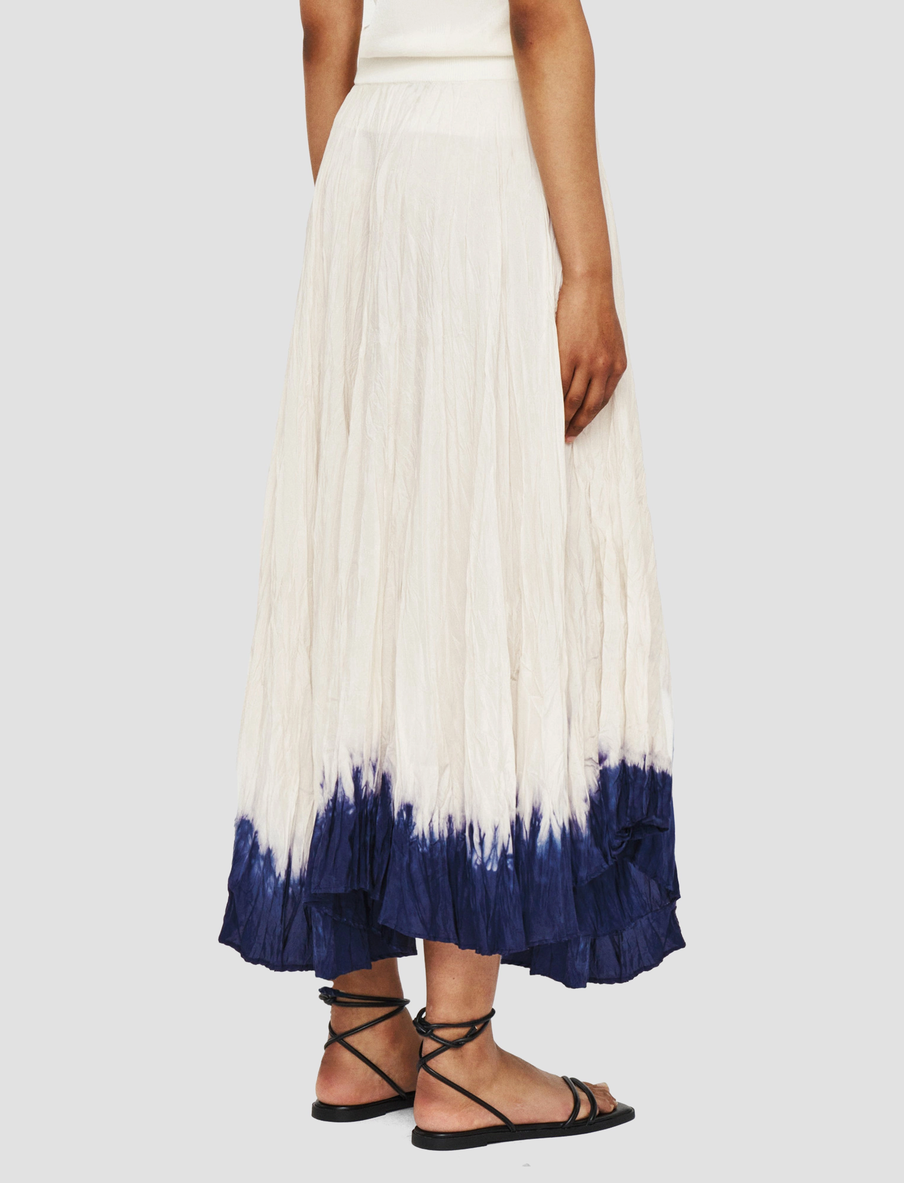 Street Style Silk Cotton Knit Skirt
