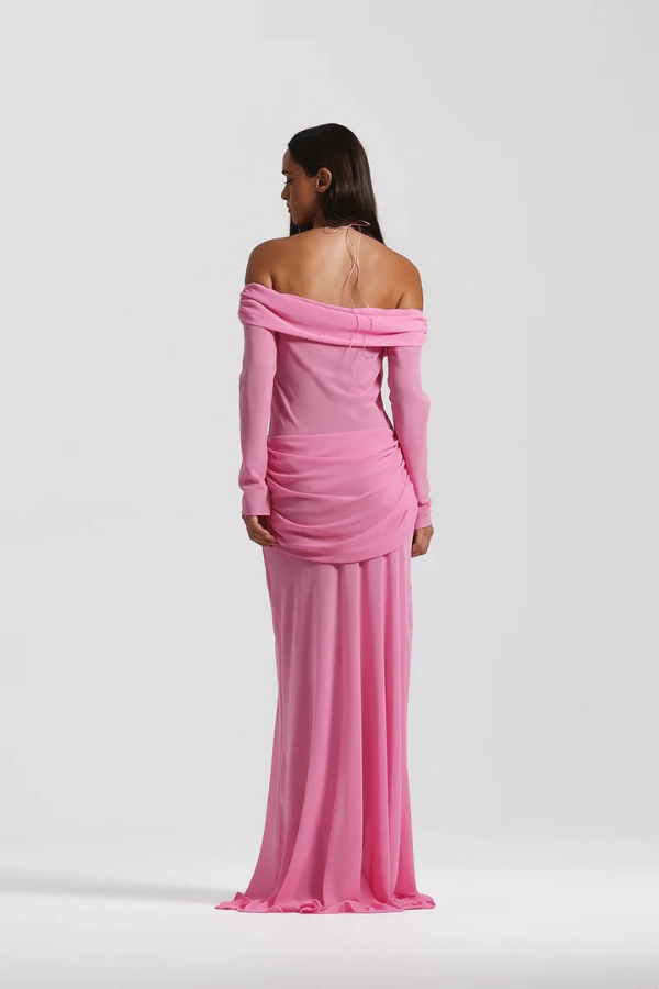 Emily Gown Candy Pink Timeless Trend Adjustable-Straps